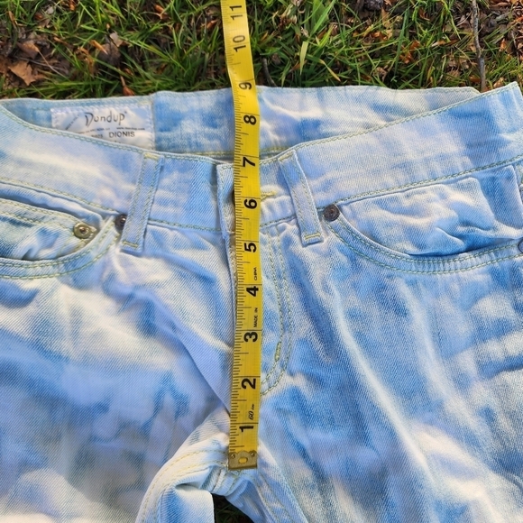 Dondup Dionis Jeans Made In Italy Bleached Stretch Pants Woman 26x33 Embroidered - Picture 12 of 12